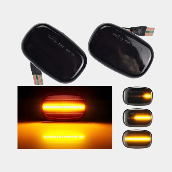 Luz Giro Guardabarro Secuencial Toyota Hilux 2005 / 2015 Corolla Smoked